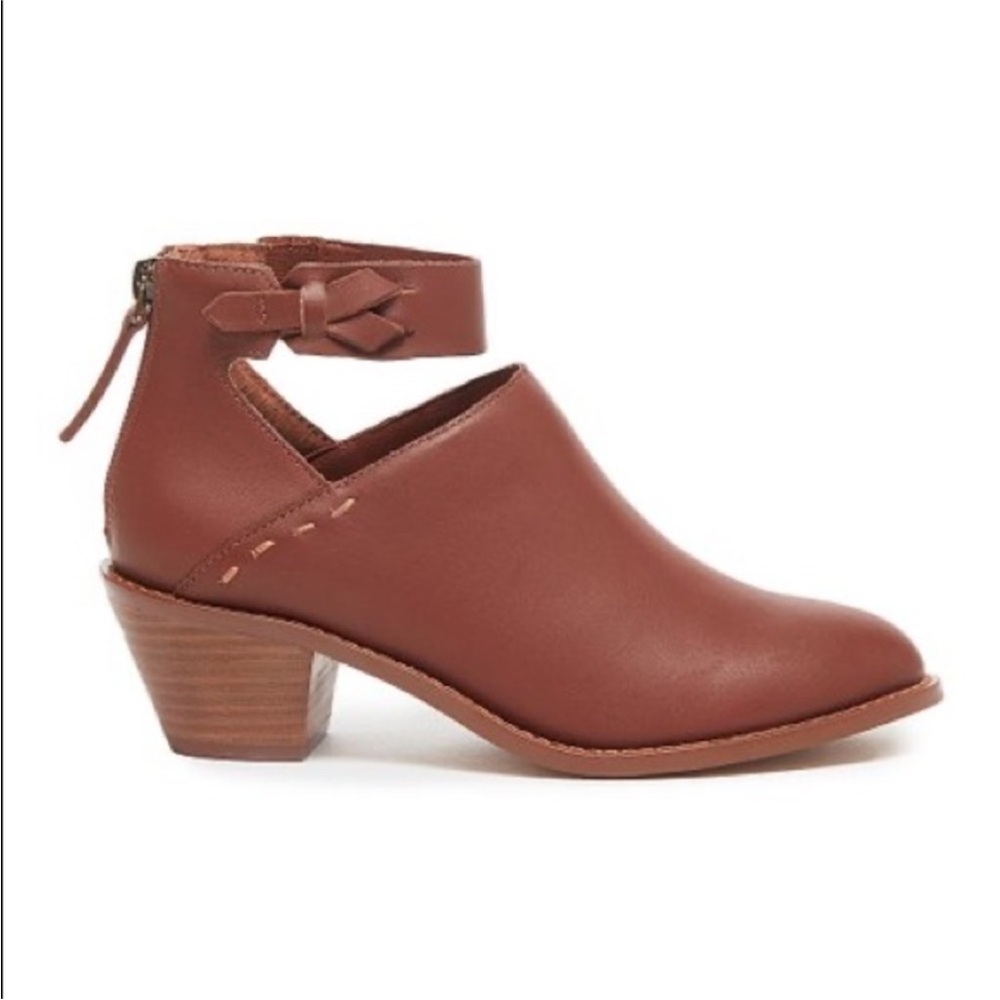 Kelsi Dagger Brooklyn Kadeeja ankle booties 9 Burnished Vachetta leather
